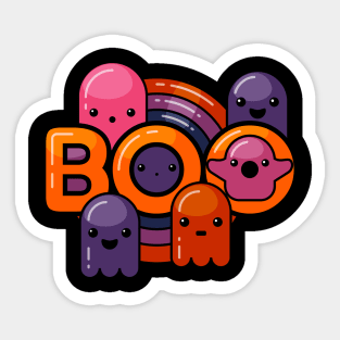 Ghosts say Boo Sticker